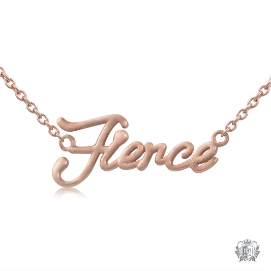 Rose Gold Dipped Fierce Pendant