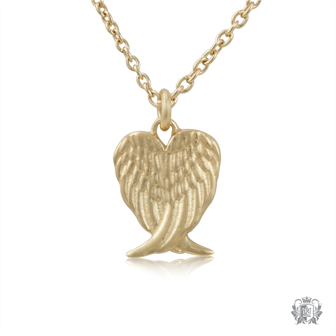 Gold Dipped Angel Wings Pendant