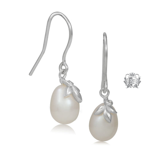 Sparkling Bloom Pearl Earrings
