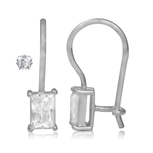 Rectangle Prong Set Cubic Hangers