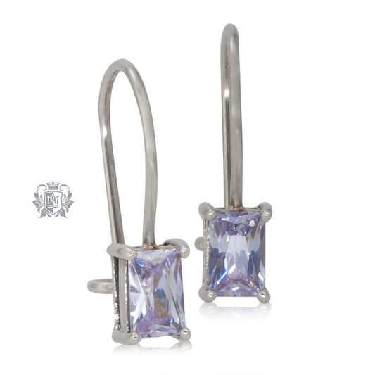 Rectangle Prong Set Lavender Cubic Hangers