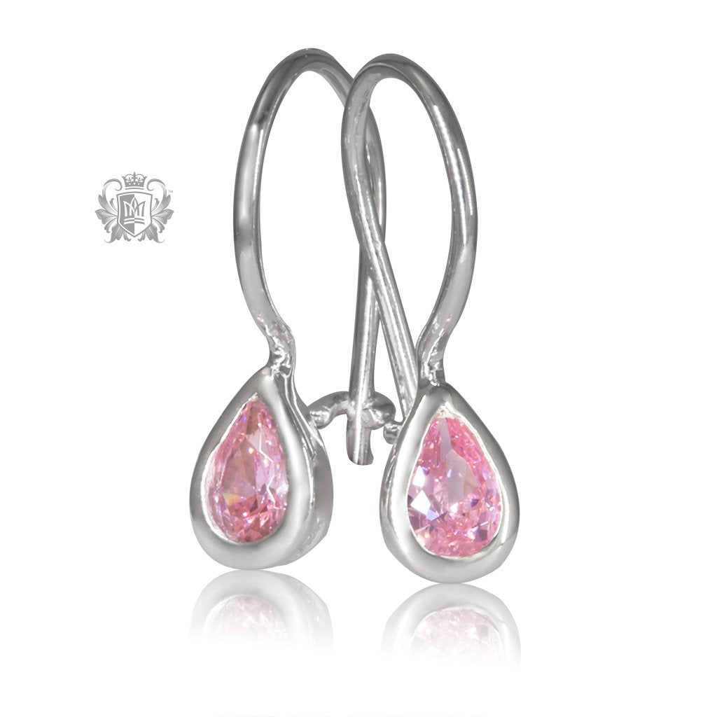 Pink Cubic Pear Hangers - Metalsmiths Sterling‚Ä∞√£¬¢ Canada