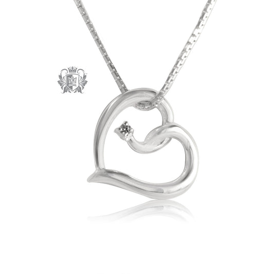 Heart Twist Cubic Pendant