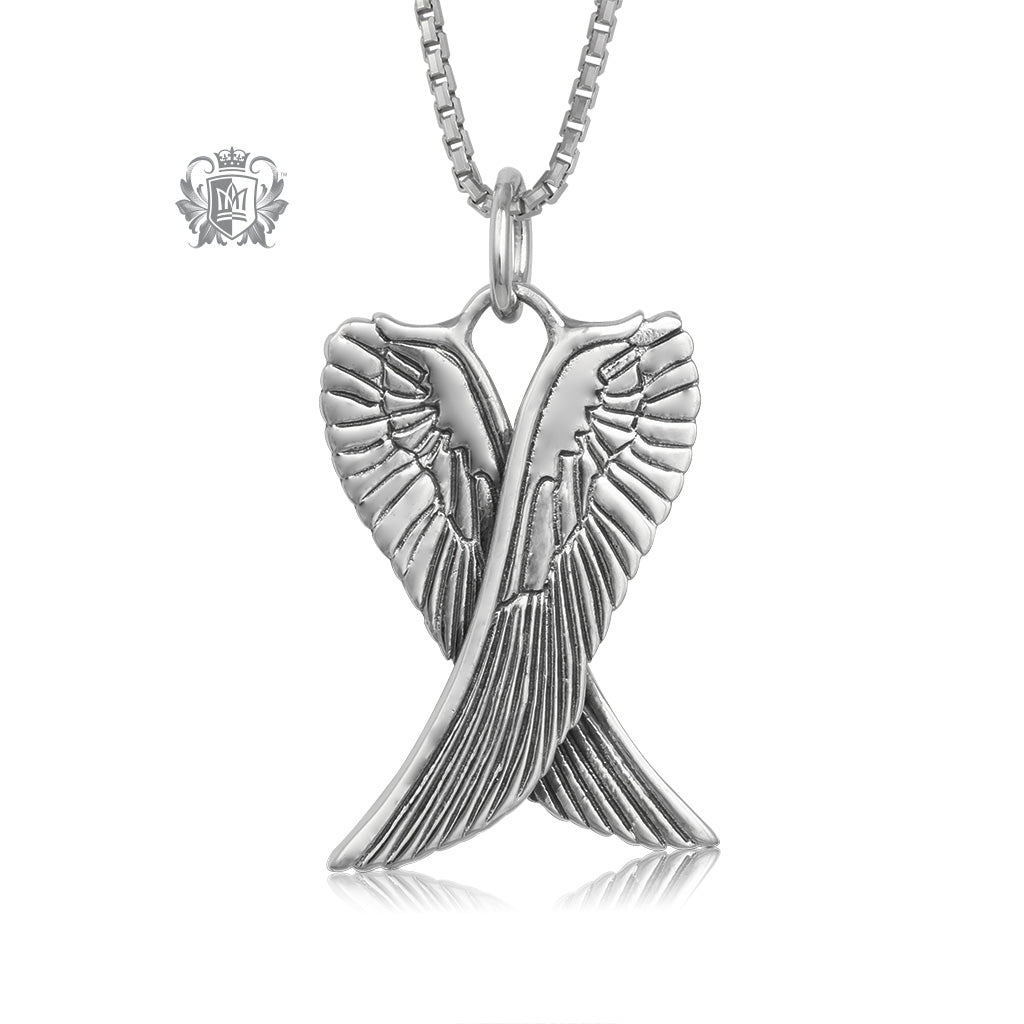 Antique Angel Wings Pendant