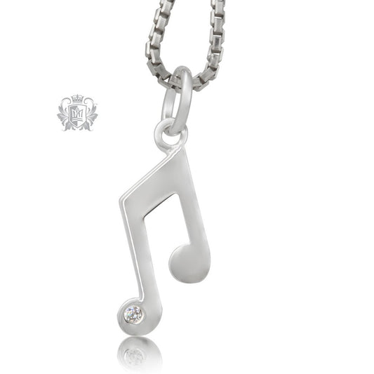 Double Music Note Pendant