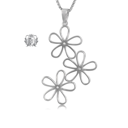 Triple Daisy Pendant