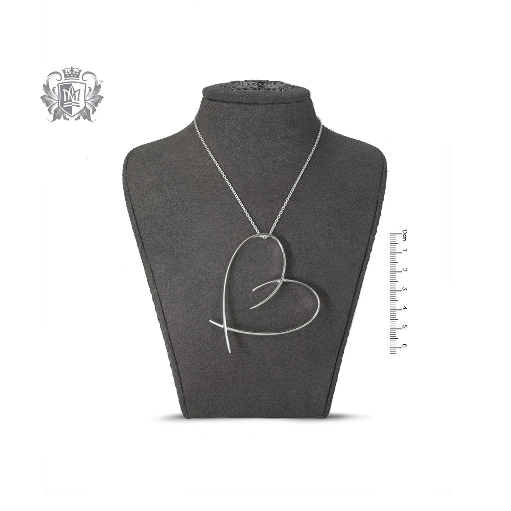 Extra Large Freeform Heart Slider - bust
