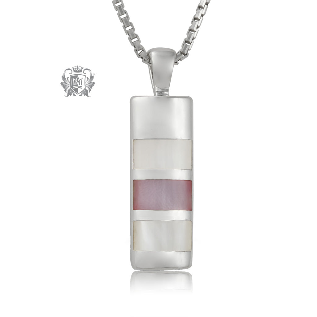 Inlay Triple Mother of Pearl Pendant