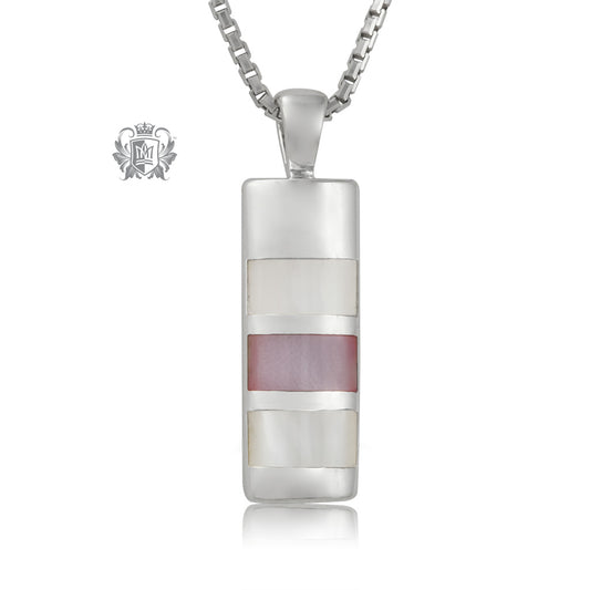 Inlay Triple Mother of Pearl Pendant