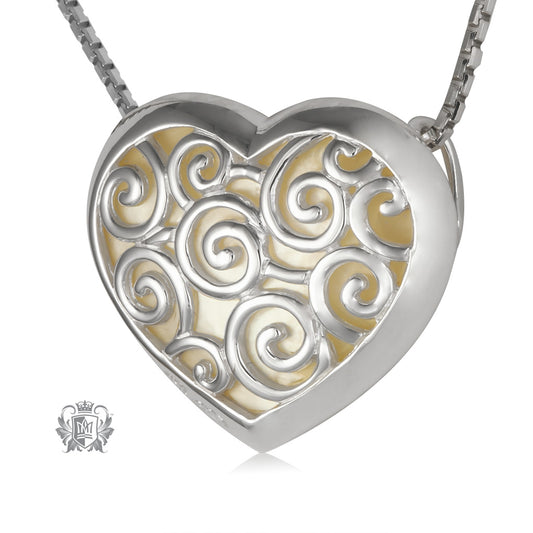 Inlay Swirl Heart Slider