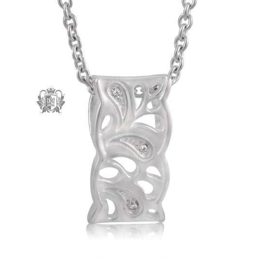 Wave Scroll Paisley Slider Pendant