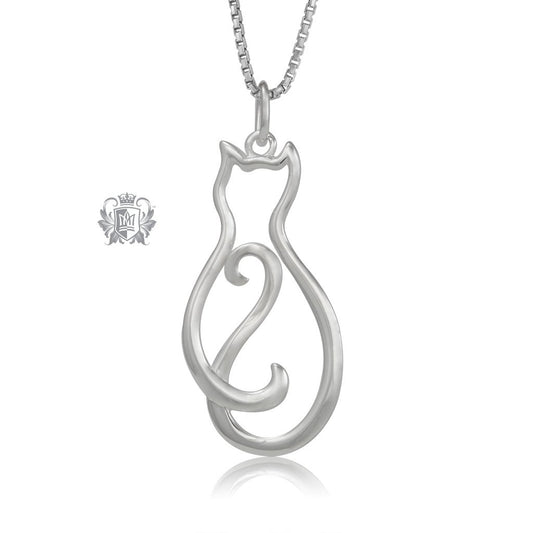 Feline Elegance Cat Pendant Metalsmiths Sterling Silver
