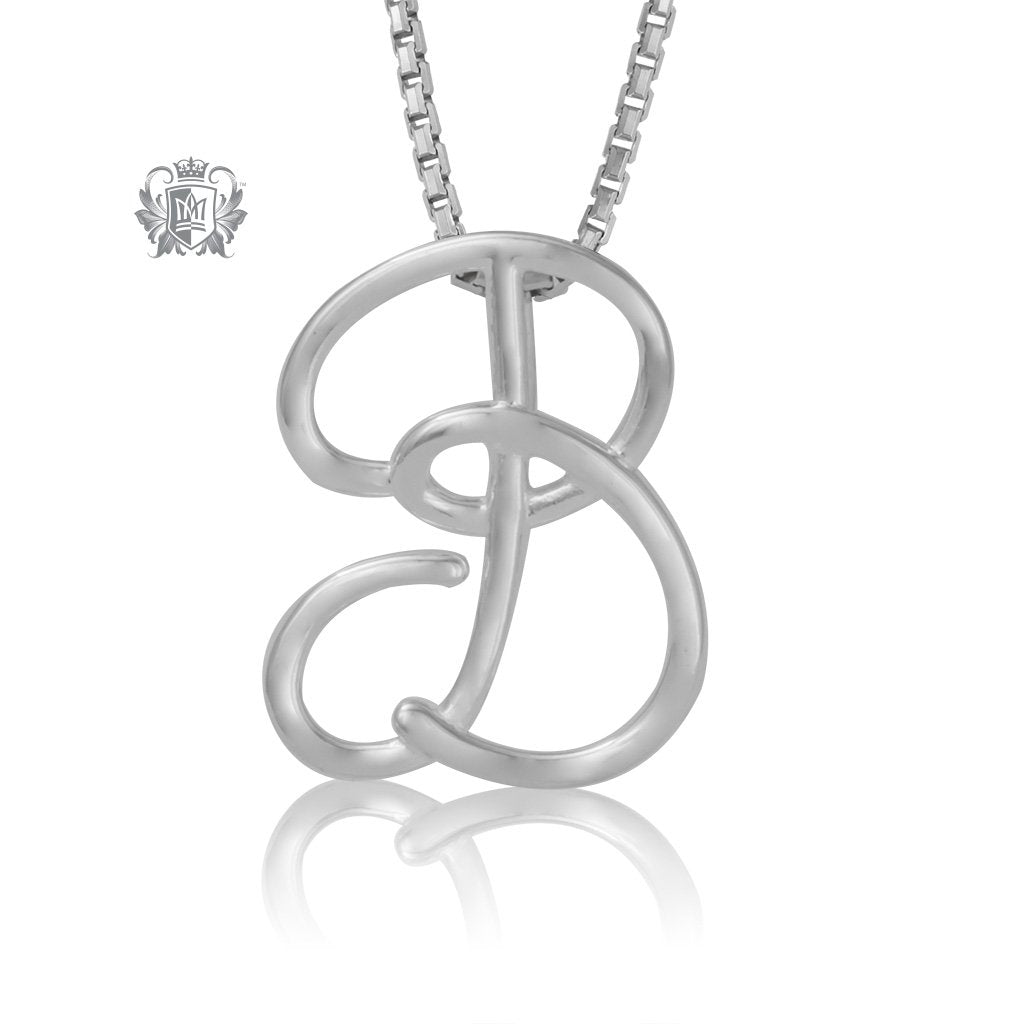 Initial Cubic Slider Pendant B