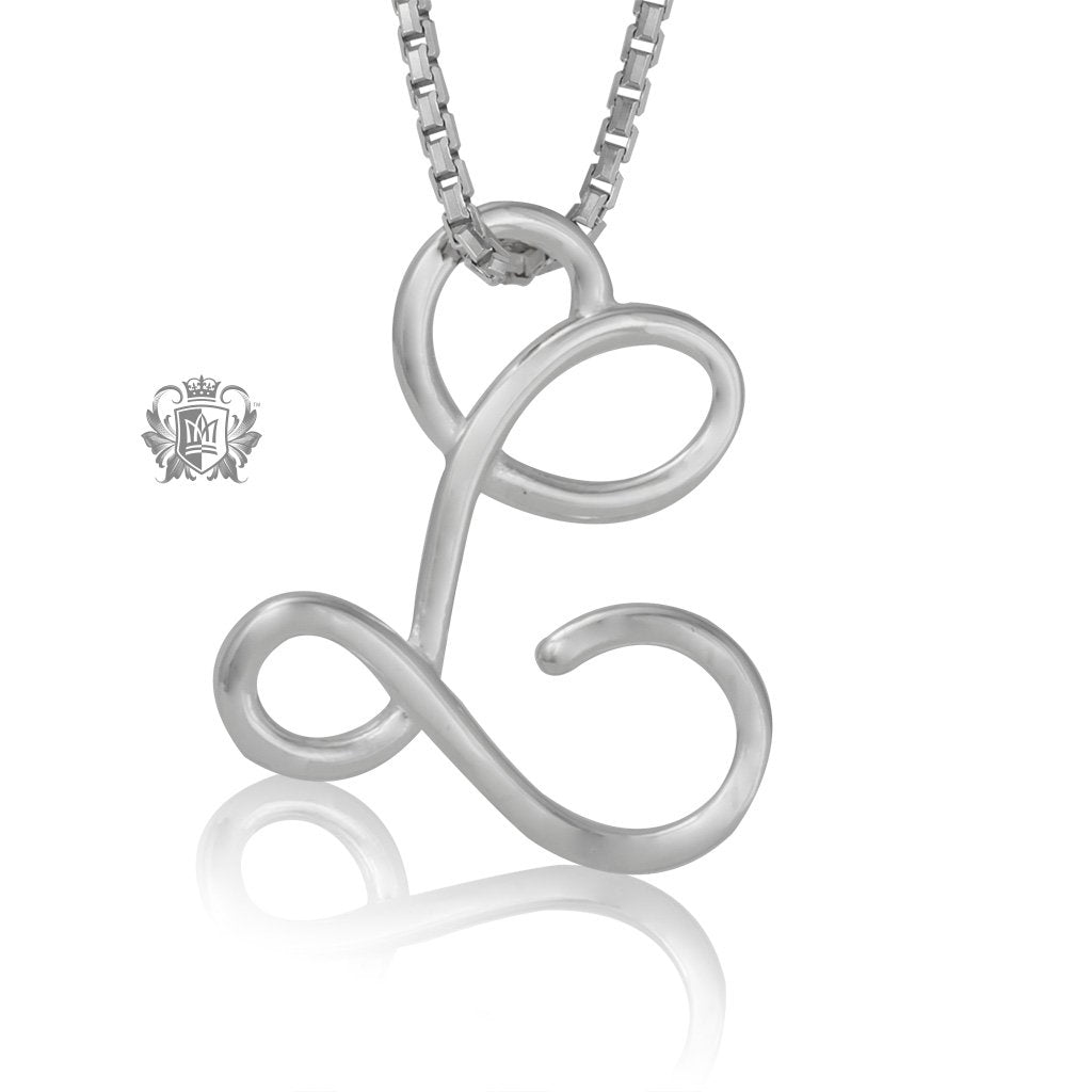 Initial Cubic Slider Pendant L