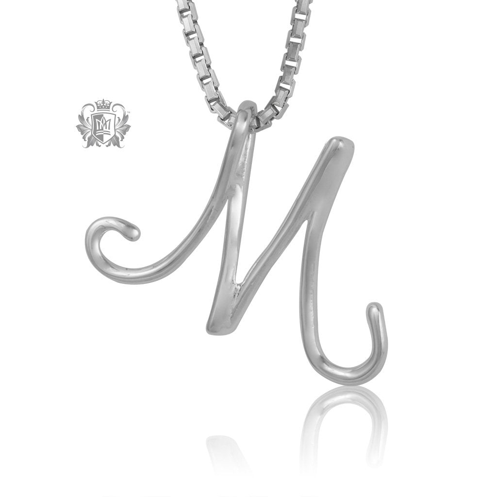 Initial Cubic Slider Pendant M