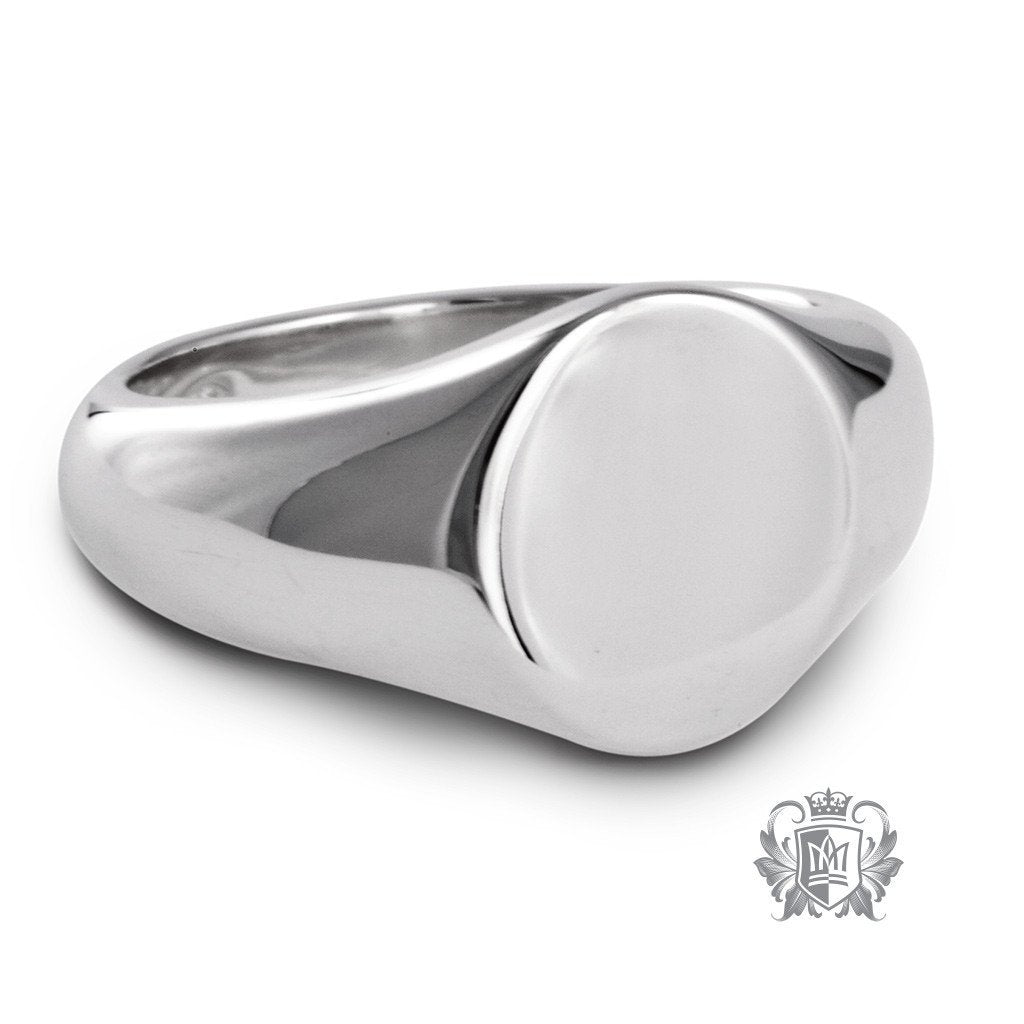 Large Oval Signet Ring - Metalsmiths Sterling™ Canada