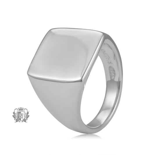 Large Square Top Signet Ring