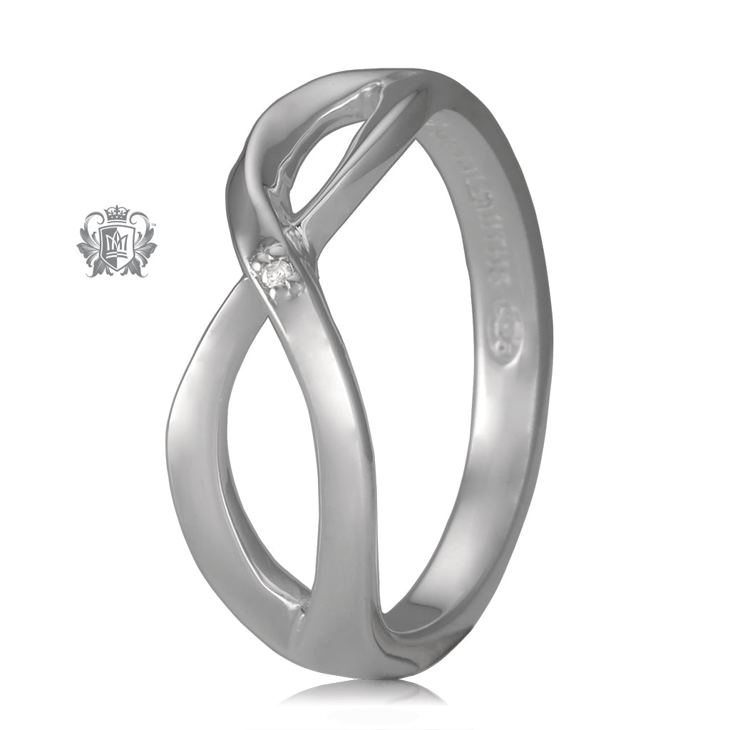 Dual Twist Diamond Ring