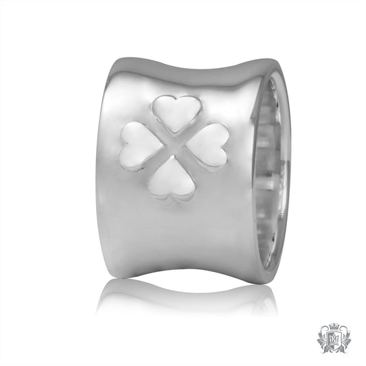 Flared Lucky Clover Band