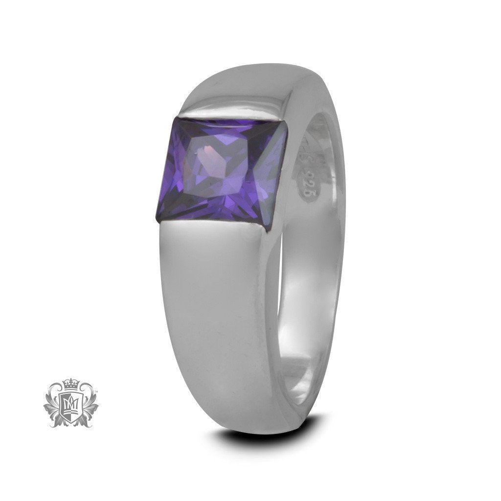 Square Channel Set Ring - Metalsmiths Sterling‚Ñ¢ Canada