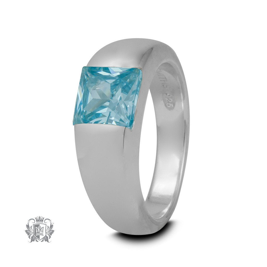 Square Channel Set Ring - Metalsmiths Sterling‚Ñ¢ Canada