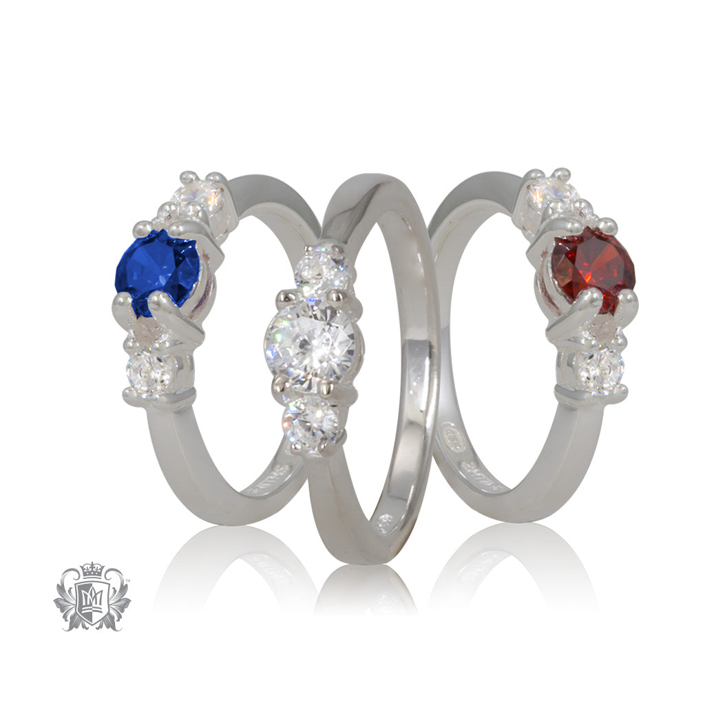 Trinity Cubic Ring – Metalsmiths Sterling
