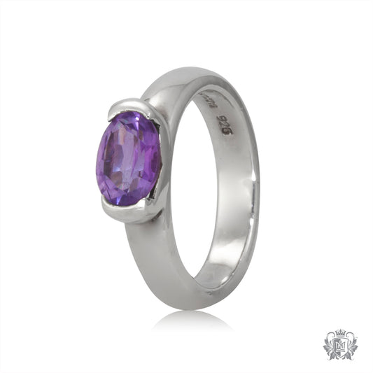 Oval Amethyst Ring