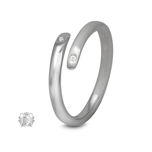 Diamond Bypass Ring - Metalsmiths Sterling™ Canada