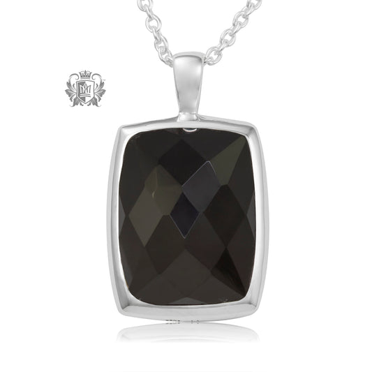 Black Onyx Small Portrait Pendant