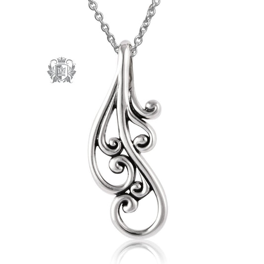 Sterling Silver Swirl Pendant Metalsmiths Sterling