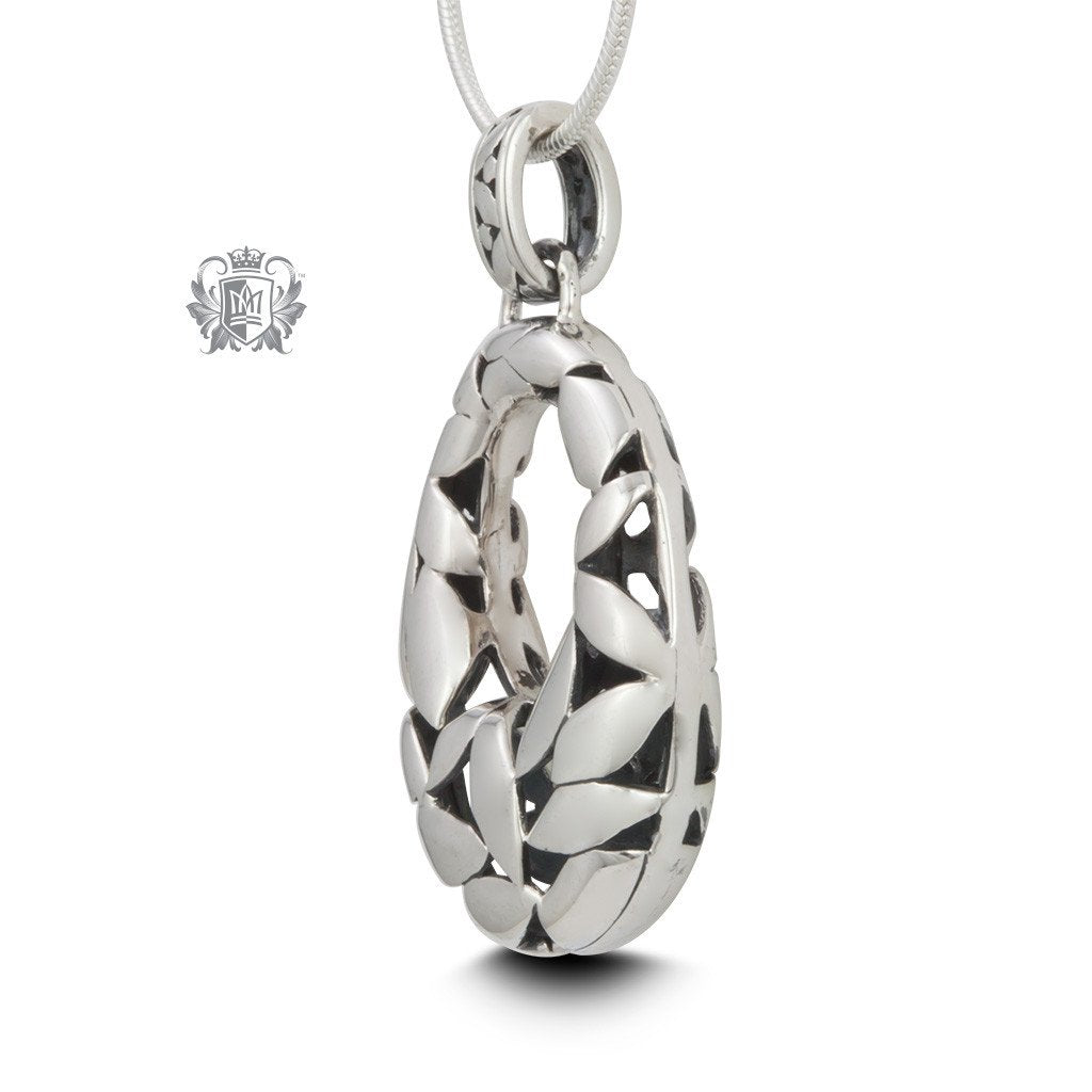 Petal Teardrop Pendant - side