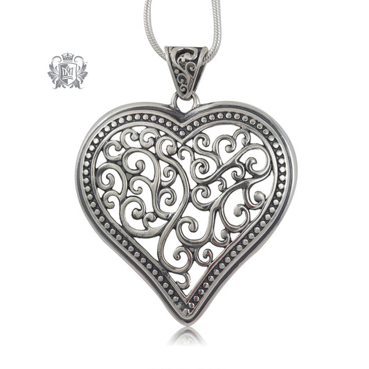 Large Tapered Heart Pendant
