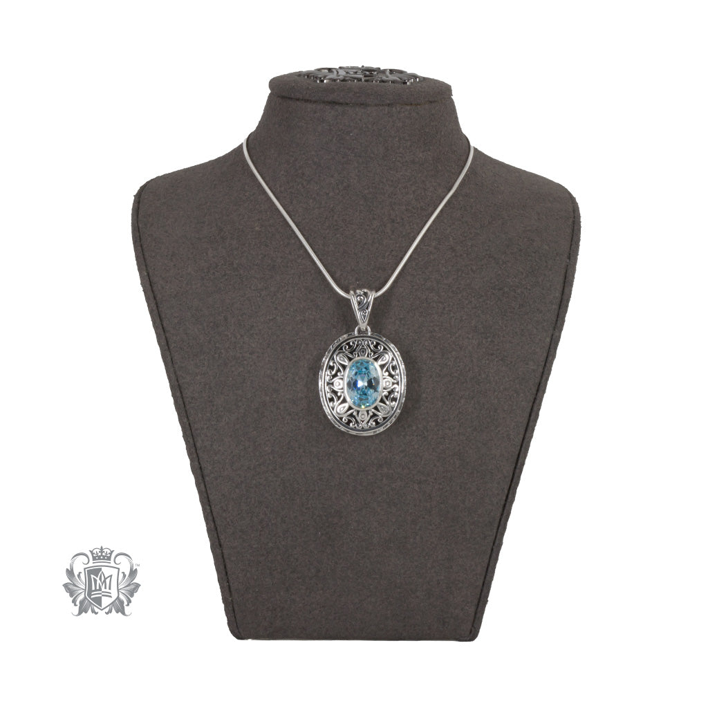 Oval Gemstone Pendant