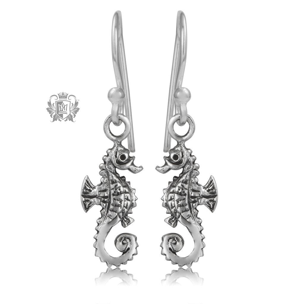 Seahorse Sterling Silver Hanger Earrings