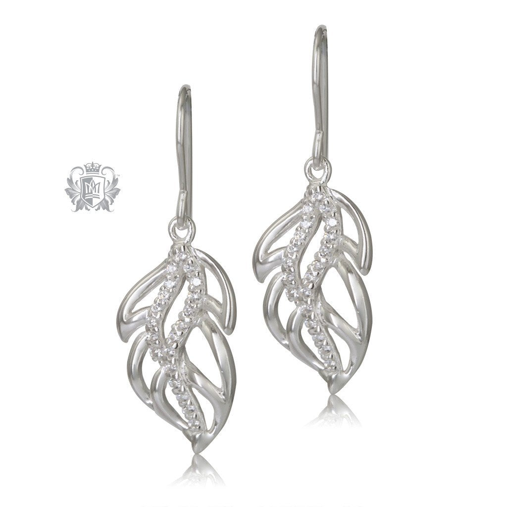 Metalsmiths Sterling Silver Chic Leaf Earrings