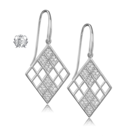 Sparkling Geometry Hanger Earrings