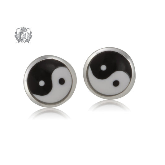 Yin Yang Stud Earrings