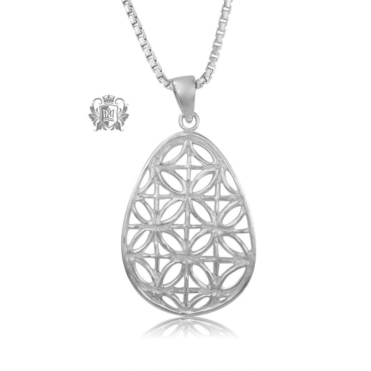 Lace Pear Drop Pendant