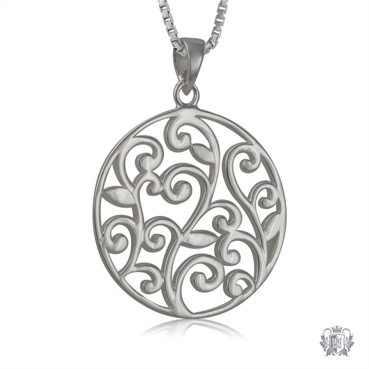 Scroll Circle Pendant