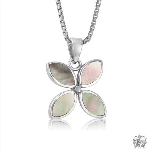 Mother of Pearl Flower Pendant