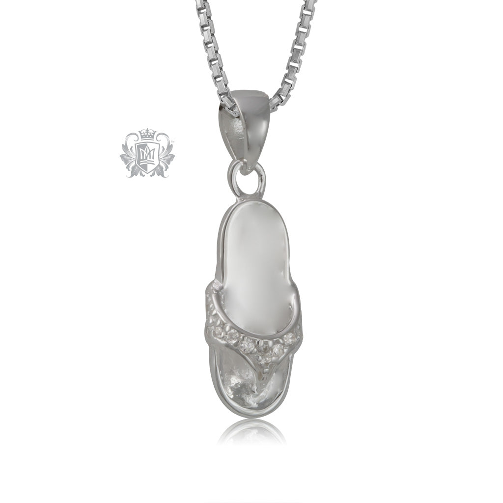 Sparkling Flip Flop Pendant