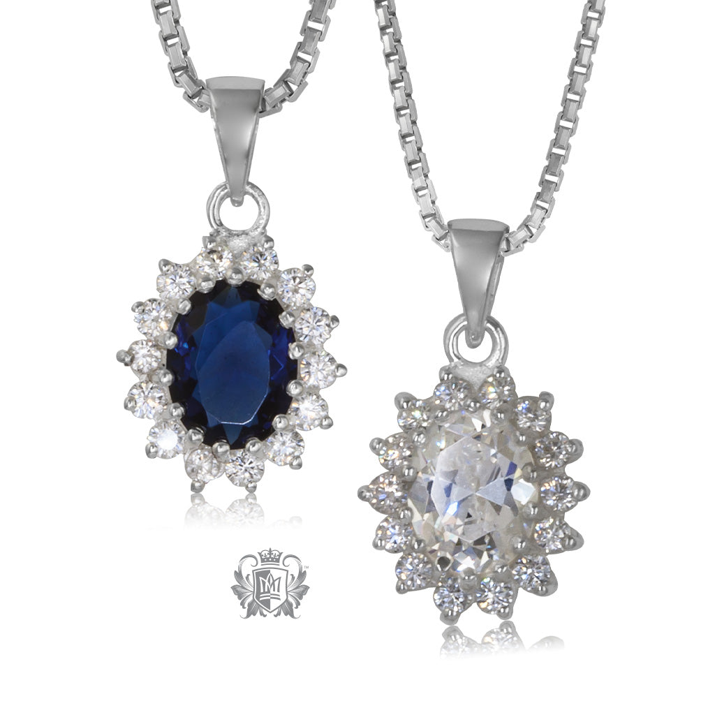 Oval Cubic Cluster Pendant