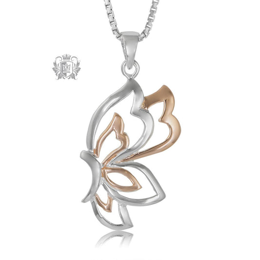 Metalsmiths Sterling Silver Fluttering Butterfly Pendant