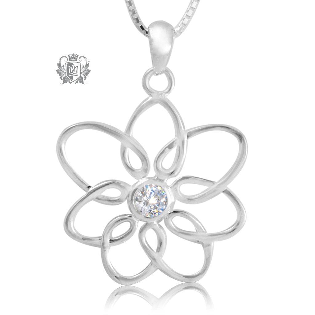 Cubic Daisy Pendant – Metalsmiths Sterling