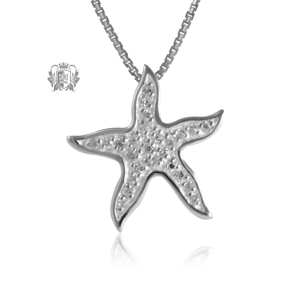 Pavé Starfish Slider Pendant