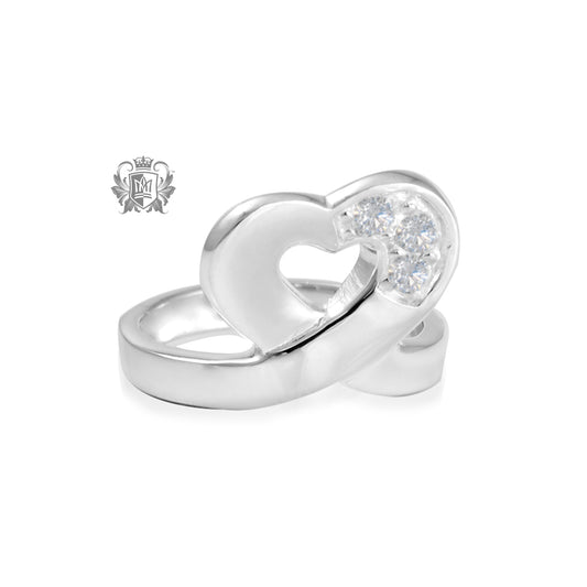 CZ Heart Fashion Ring