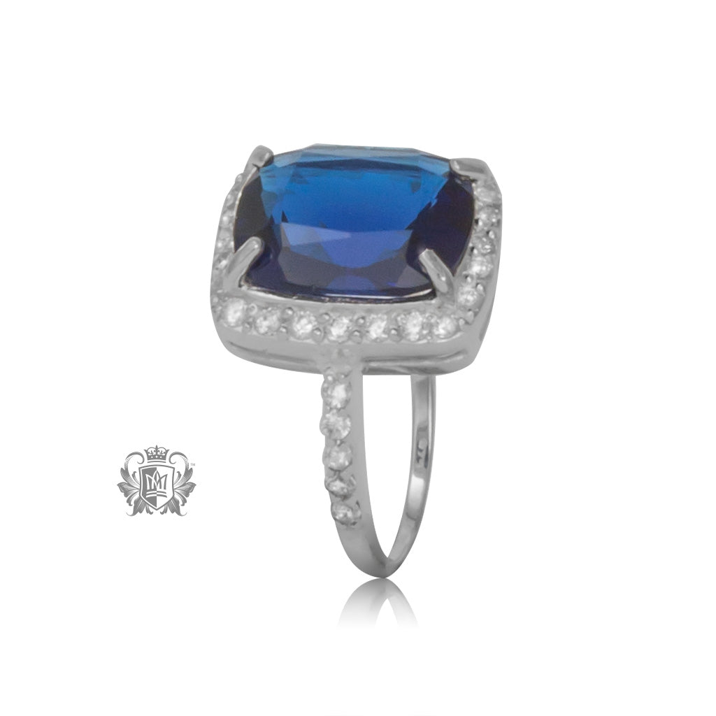 Cerulean Dreams Cocktail Ring