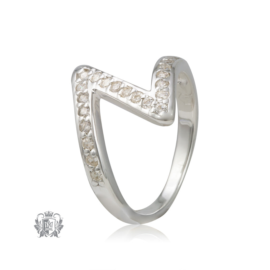 Zigzag Cubic Ring – Metalsmiths Sterling