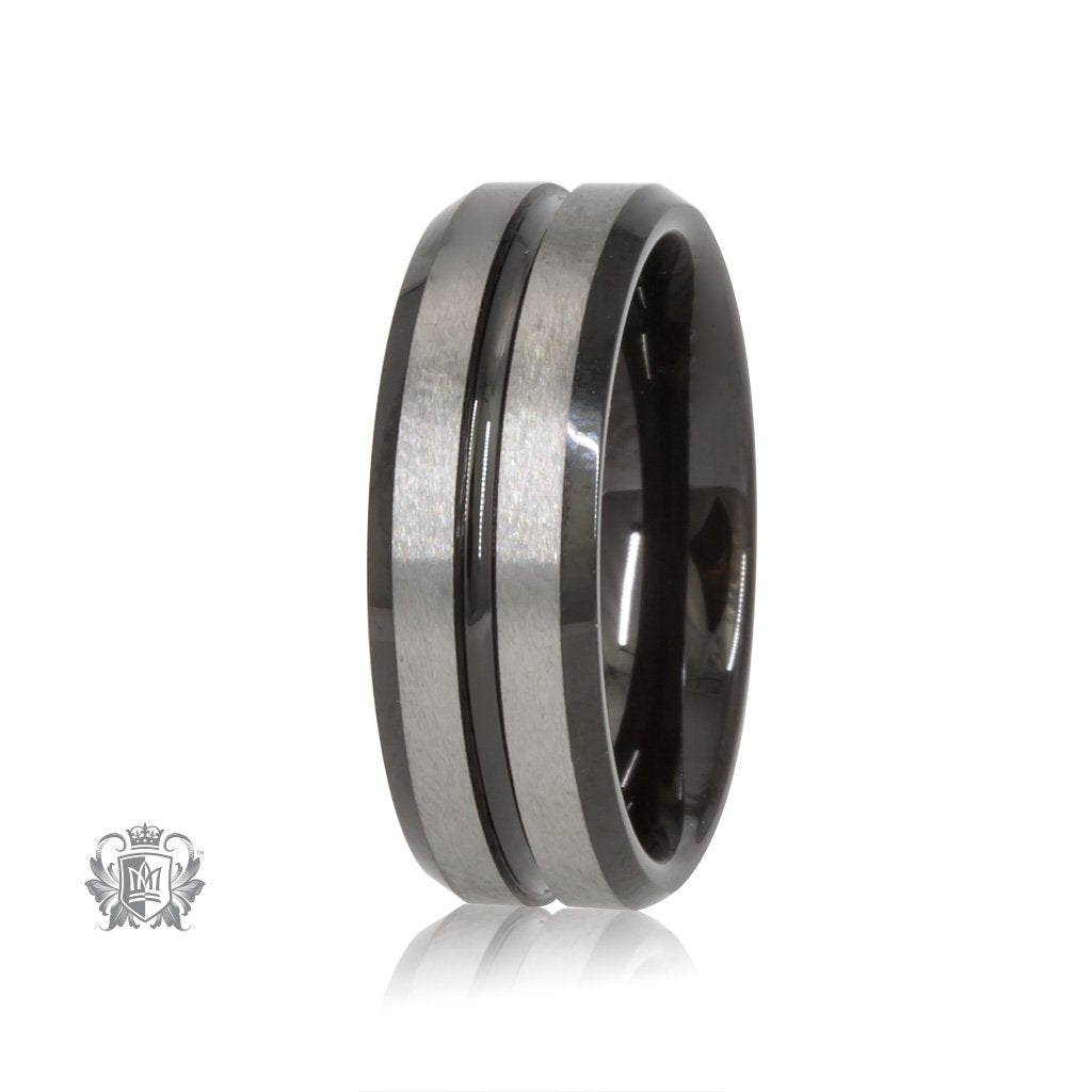 Grey/Black Tungsten Channel Band - SAMPLE