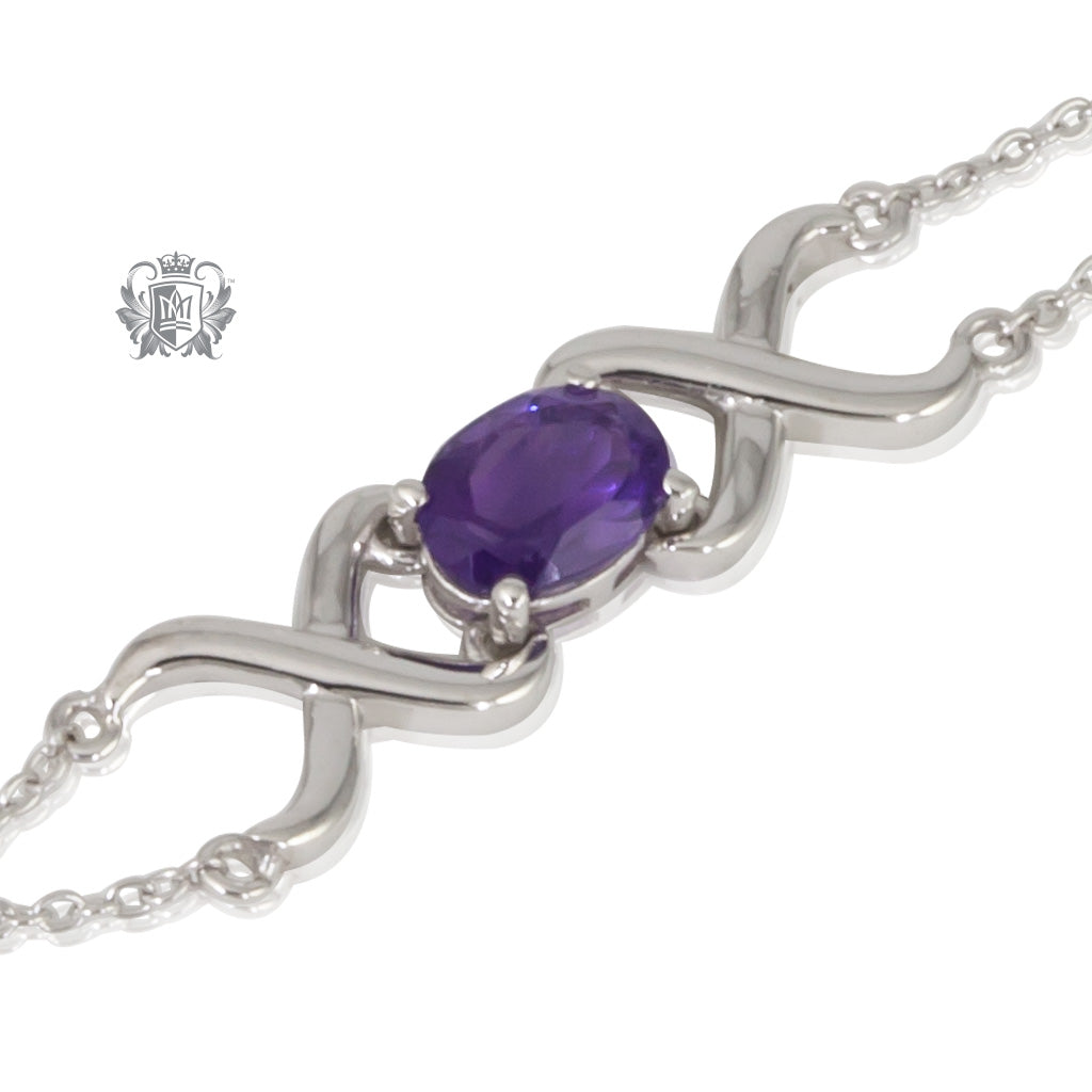 Amethyst XOX Bracelet